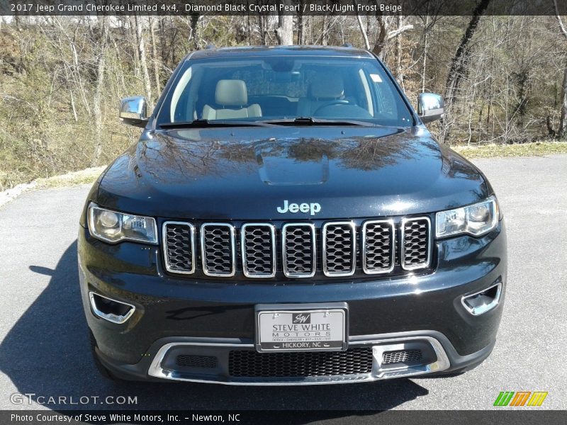 Diamond Black Crystal Pearl / Black/Light Frost Beige 2017 Jeep Grand Cherokee Limited 4x4