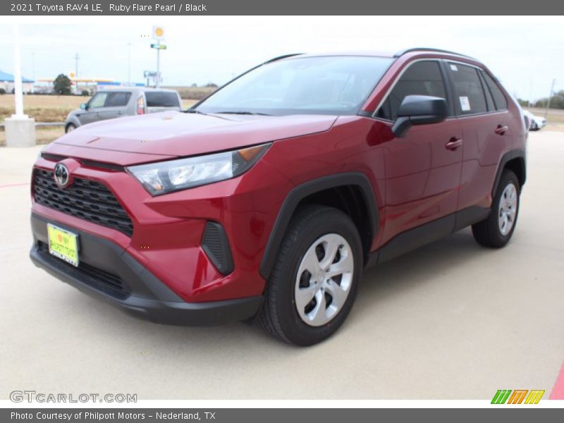 Ruby Flare Pearl / Black 2021 Toyota RAV4 LE