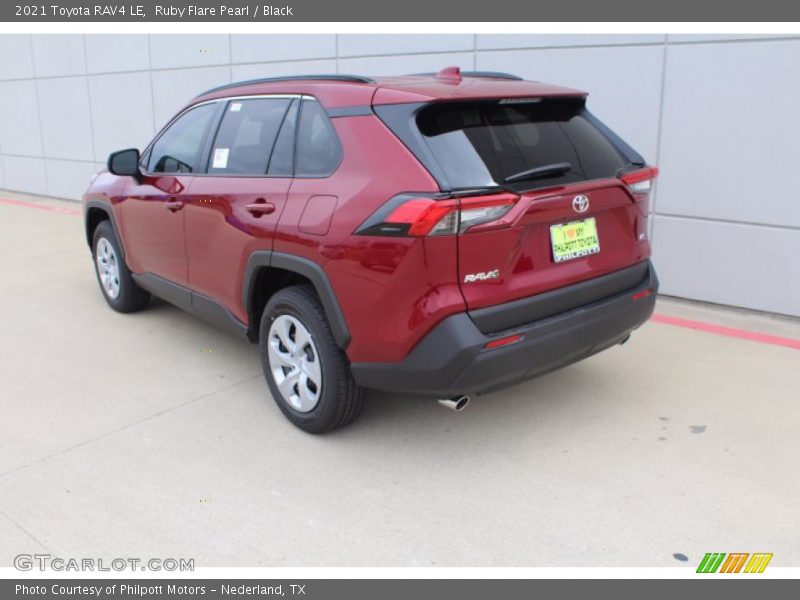 Ruby Flare Pearl / Black 2021 Toyota RAV4 LE