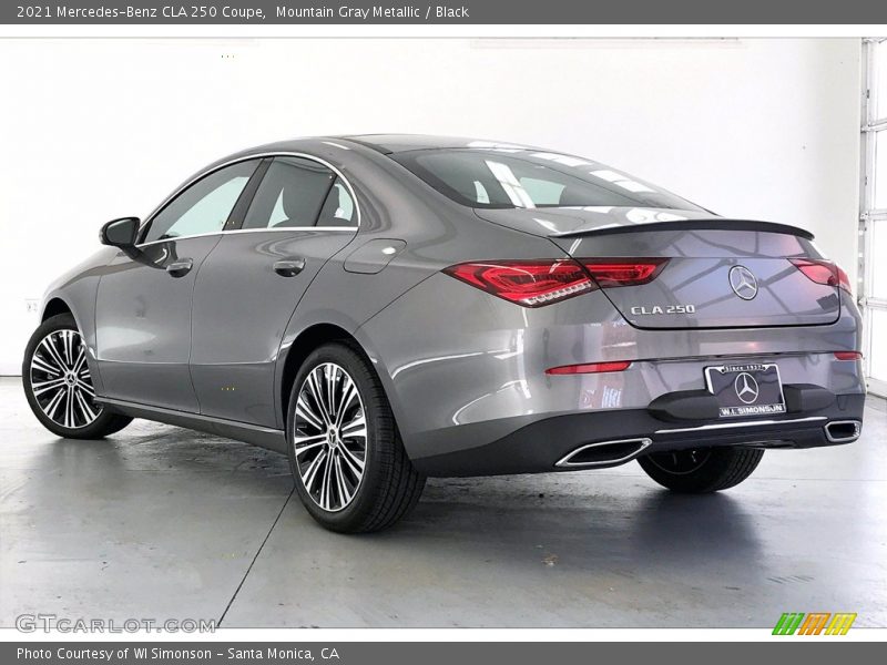 Mountain Gray Metallic / Black 2021 Mercedes-Benz CLA 250 Coupe