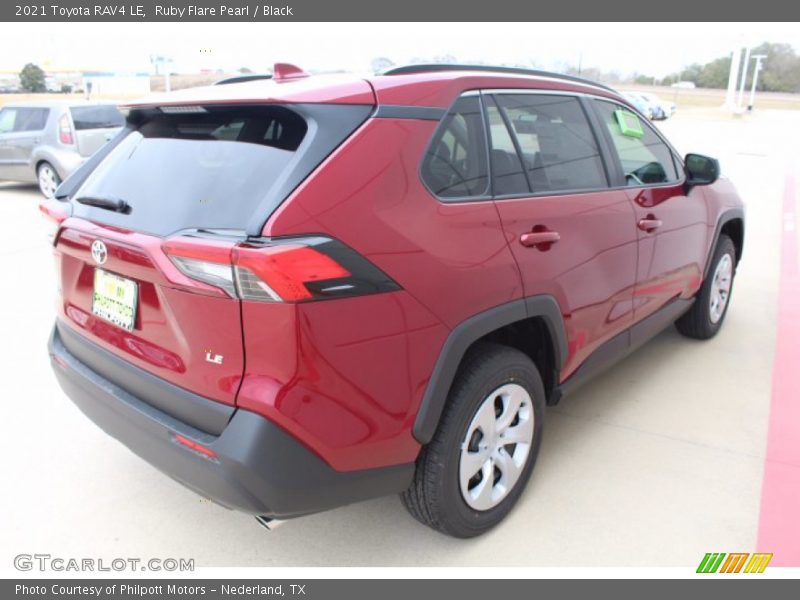 Ruby Flare Pearl / Black 2021 Toyota RAV4 LE