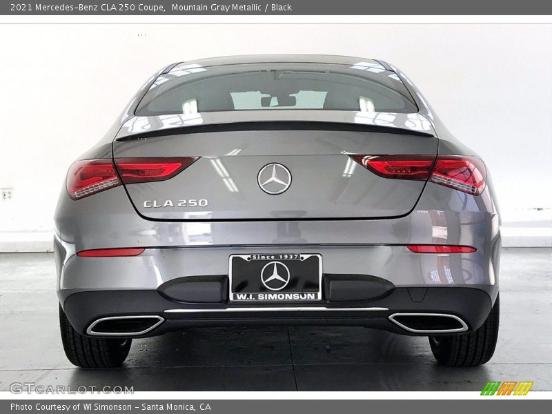 Mountain Gray Metallic / Black 2021 Mercedes-Benz CLA 250 Coupe