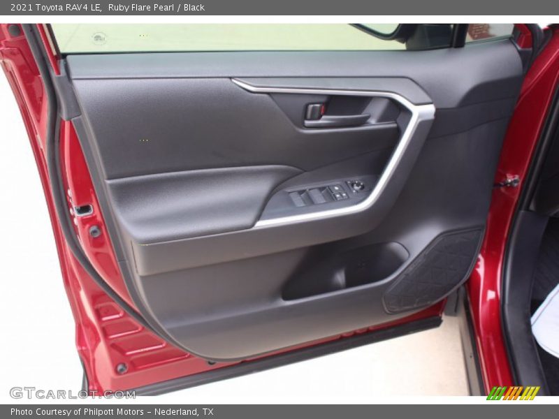 Ruby Flare Pearl / Black 2021 Toyota RAV4 LE