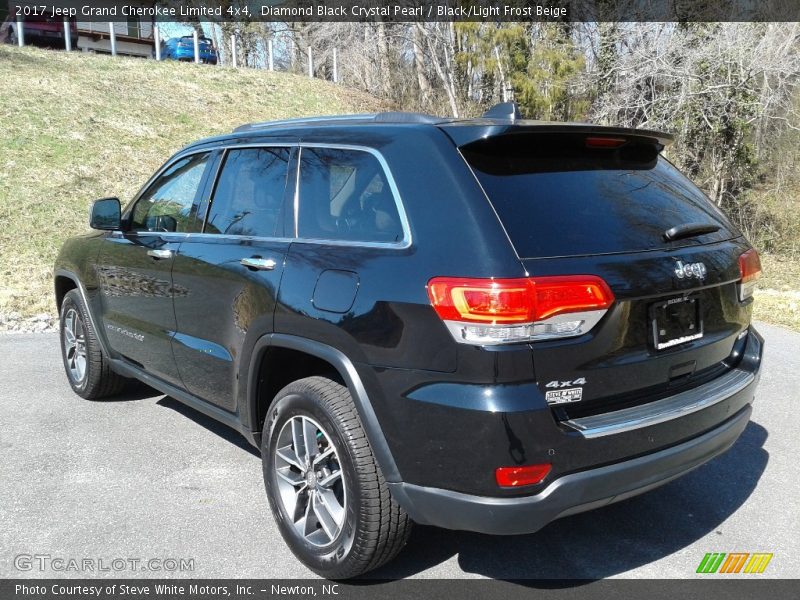 Diamond Black Crystal Pearl / Black/Light Frost Beige 2017 Jeep Grand Cherokee Limited 4x4