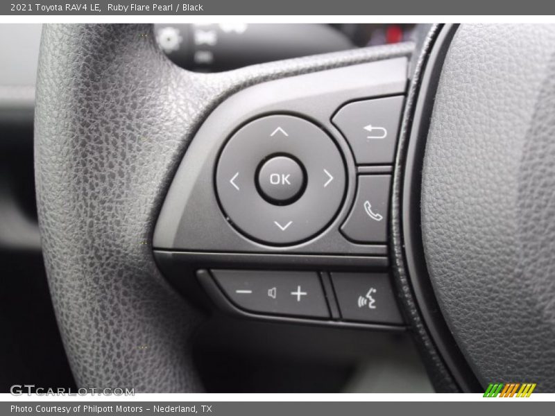 Ruby Flare Pearl / Black 2021 Toyota RAV4 LE