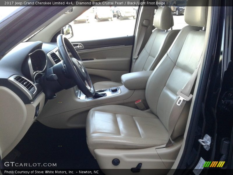 Diamond Black Crystal Pearl / Black/Light Frost Beige 2017 Jeep Grand Cherokee Limited 4x4