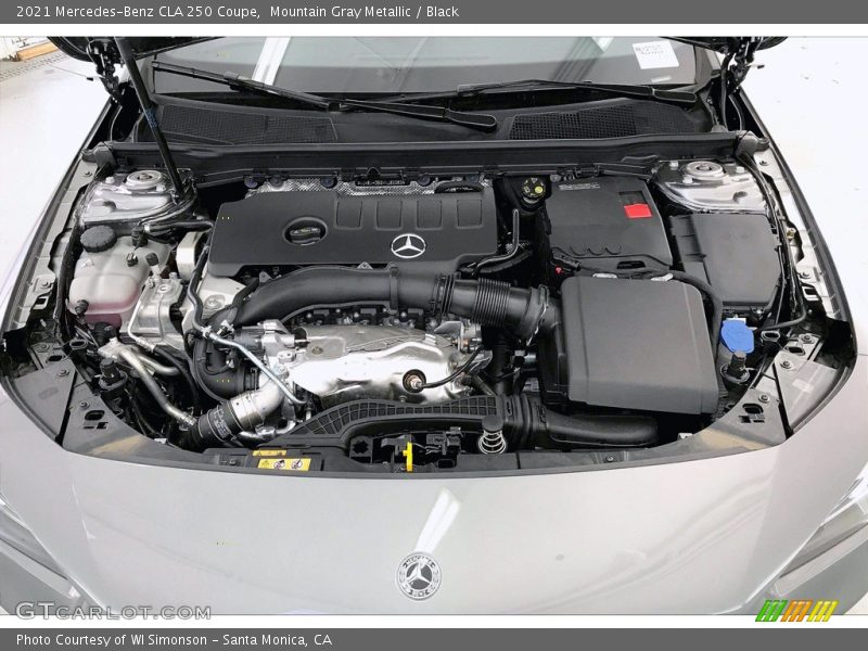 Mountain Gray Metallic / Black 2021 Mercedes-Benz CLA 250 Coupe