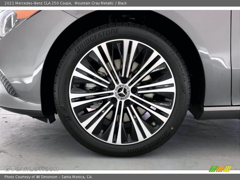 Mountain Gray Metallic / Black 2021 Mercedes-Benz CLA 250 Coupe
