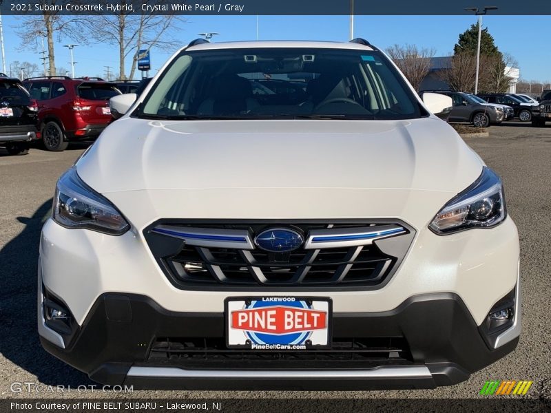 Crystal White Pearl / Gray 2021 Subaru Crosstrek Hybrid