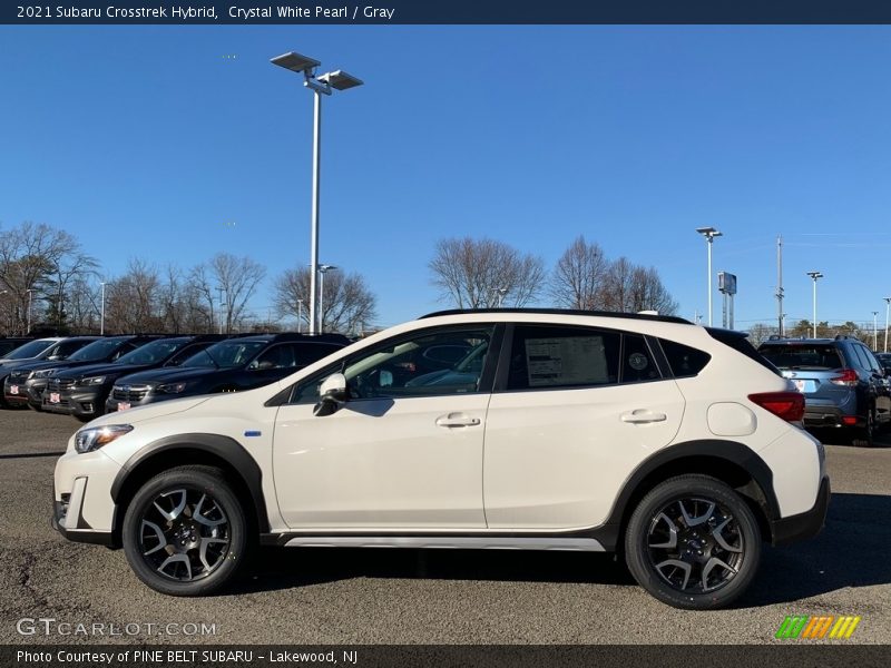 Crystal White Pearl / Gray 2021 Subaru Crosstrek Hybrid