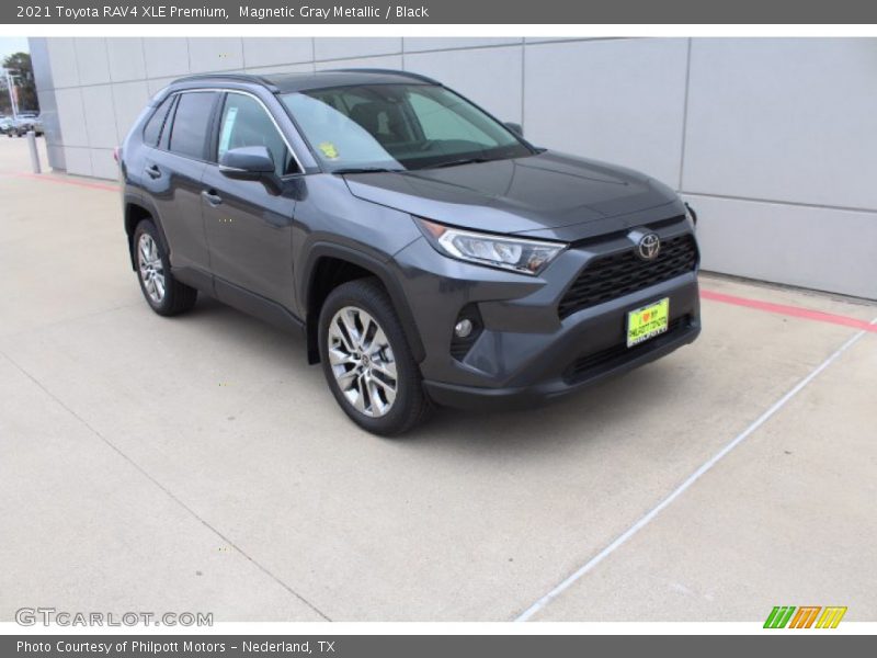 Magnetic Gray Metallic / Black 2021 Toyota RAV4 XLE Premium