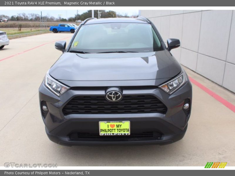 Magnetic Gray Metallic / Black 2021 Toyota RAV4 XLE Premium