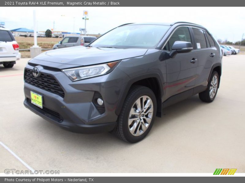 Magnetic Gray Metallic / Black 2021 Toyota RAV4 XLE Premium