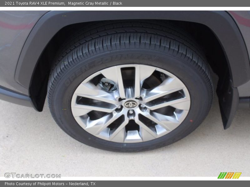Magnetic Gray Metallic / Black 2021 Toyota RAV4 XLE Premium