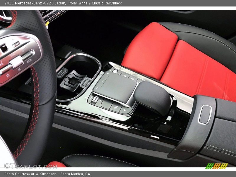 Polar White / Classic Red/Black 2021 Mercedes-Benz A 220 Sedan
