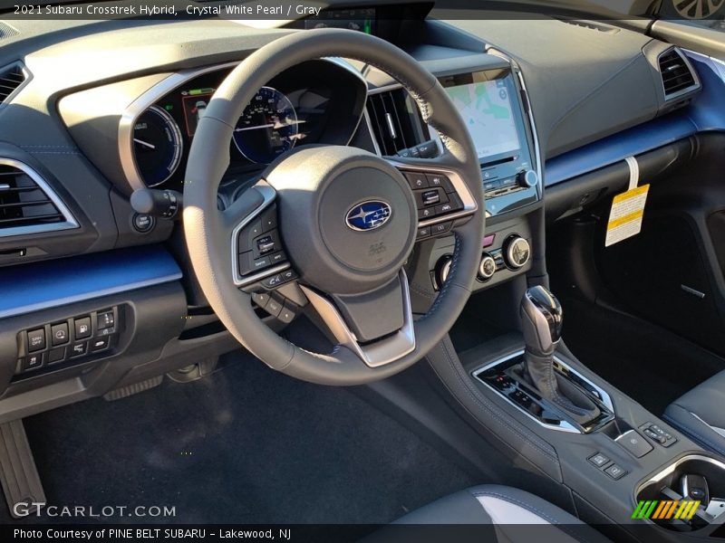 Crystal White Pearl / Gray 2021 Subaru Crosstrek Hybrid