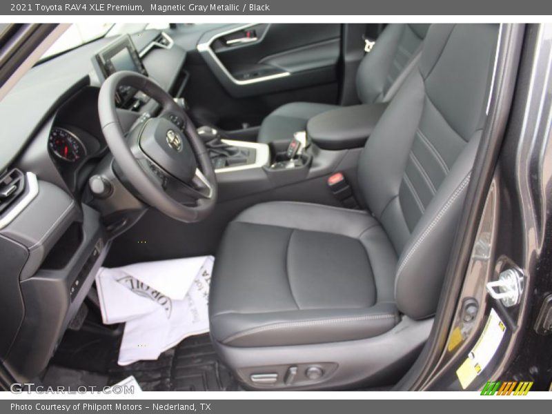 Magnetic Gray Metallic / Black 2021 Toyota RAV4 XLE Premium