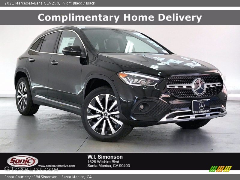 Night Black / Black 2021 Mercedes-Benz GLA 250