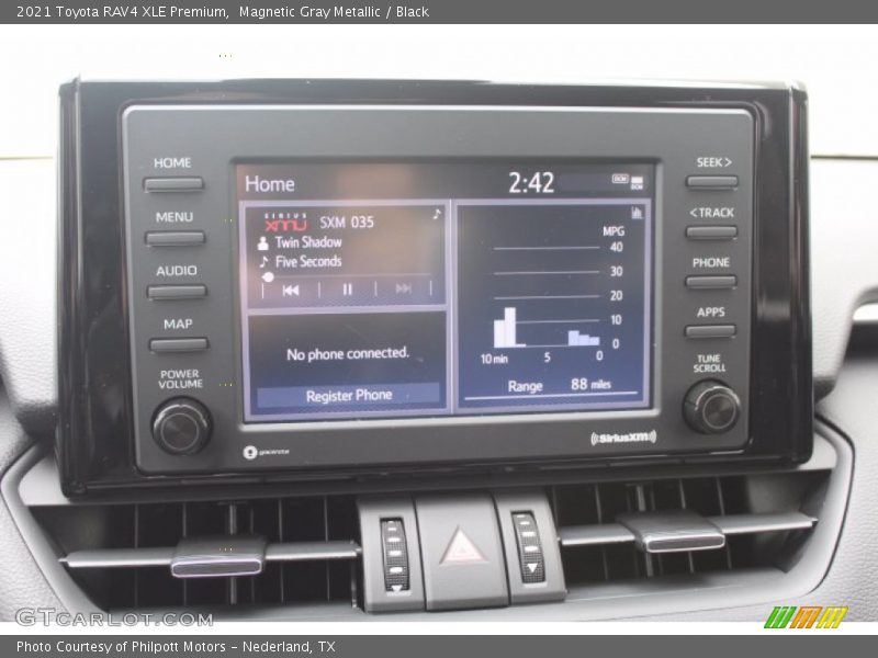 Magnetic Gray Metallic / Black 2021 Toyota RAV4 XLE Premium