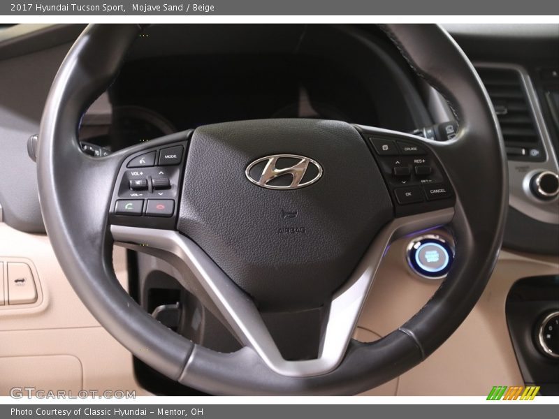 Mojave Sand / Beige 2017 Hyundai Tucson Sport