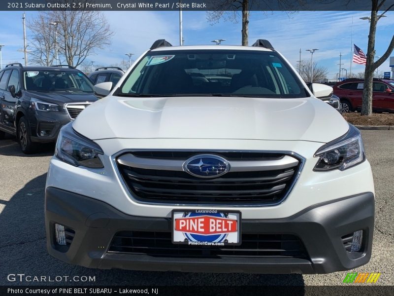 Crystal White Pearl / Slate Black 2021 Subaru Outback 2.5i Premium