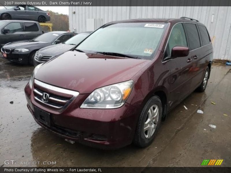 Dark Cherry Pearl / Ivory 2007 Honda Odyssey EX