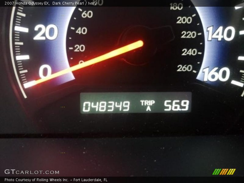 Dark Cherry Pearl / Ivory 2007 Honda Odyssey EX