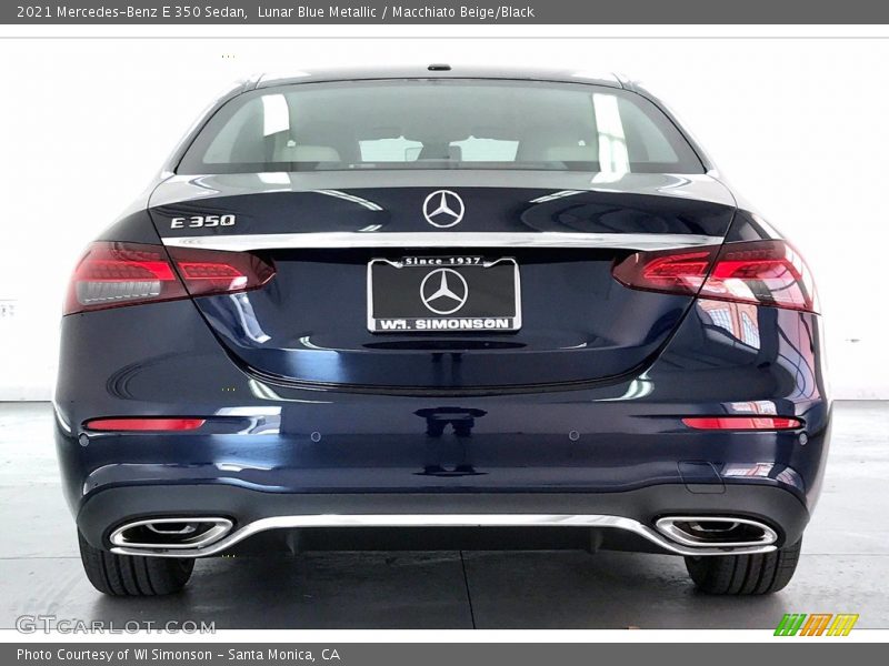 Lunar Blue Metallic / Macchiato Beige/Black 2021 Mercedes-Benz E 350 Sedan