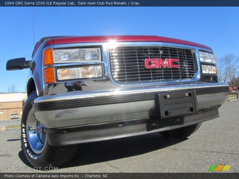 Dark Hunt Club Red Metallic / Gray 1994 GMC Sierra 1500 SLE Regular Cab