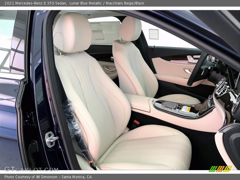 Lunar Blue Metallic / Macchiato Beige/Black 2021 Mercedes-Benz E 350 Sedan