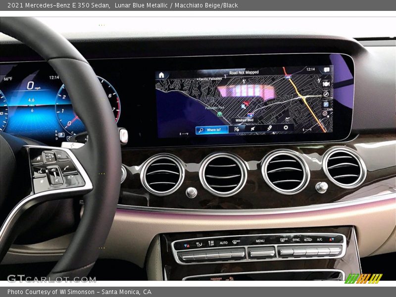 Lunar Blue Metallic / Macchiato Beige/Black 2021 Mercedes-Benz E 350 Sedan