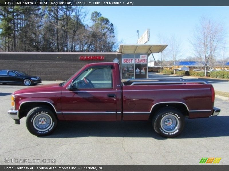  1994 Sierra 1500 SLE Regular Cab Dark Hunt Club Red Metallic