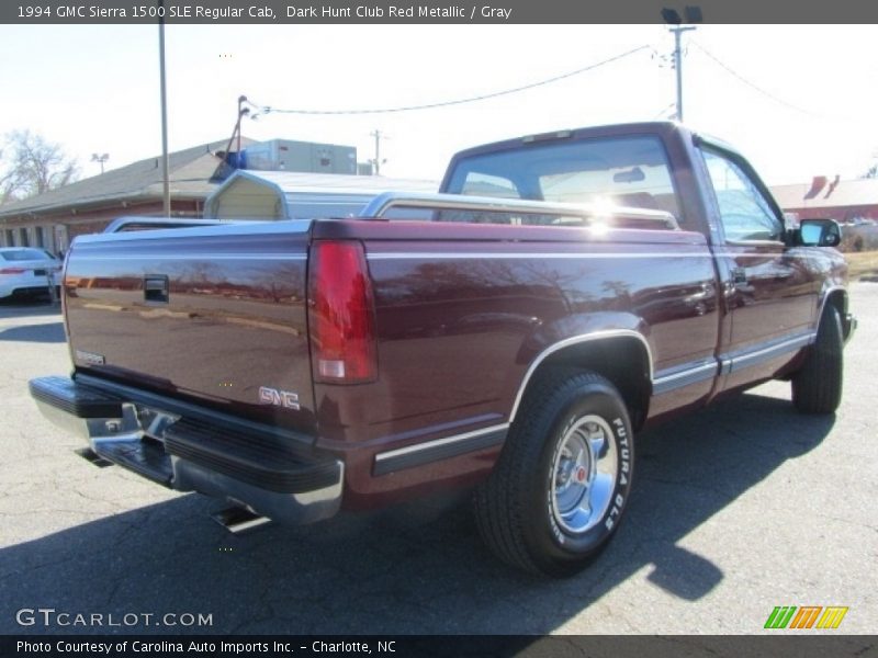 Dark Hunt Club Red Metallic / Gray 1994 GMC Sierra 1500 SLE Regular Cab