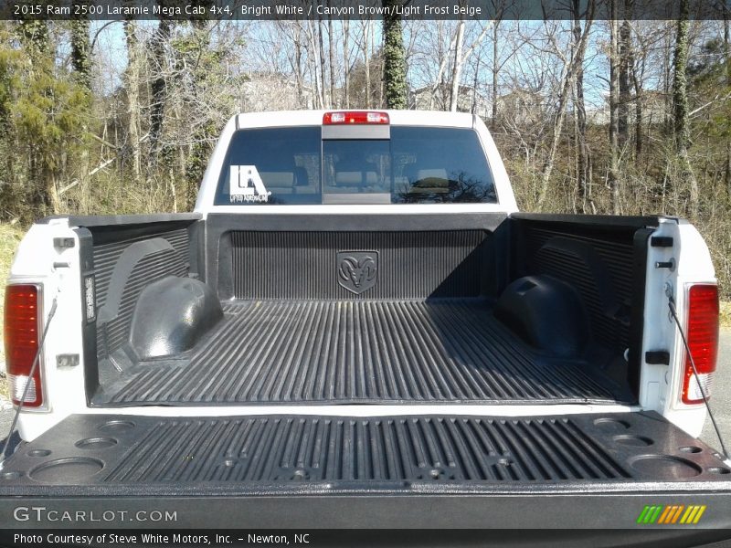 Bright White / Canyon Brown/Light Frost Beige 2015 Ram 2500 Laramie Mega Cab 4x4