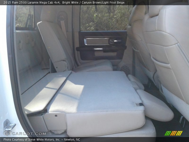 Bright White / Canyon Brown/Light Frost Beige 2015 Ram 2500 Laramie Mega Cab 4x4