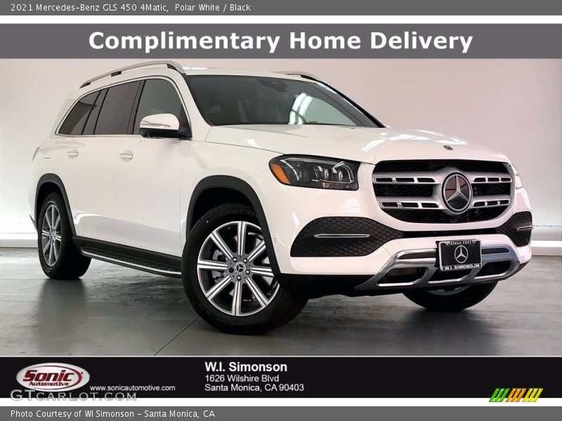 Polar White / Black 2021 Mercedes-Benz GLS 450 4Matic