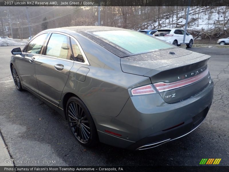 Jade Green / Ebony 2017 Lincoln MKZ Reserve AWD