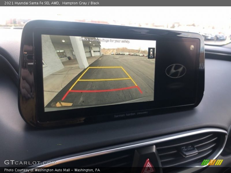 Hampton Gray / Black 2021 Hyundai Santa Fe SEL AWD
