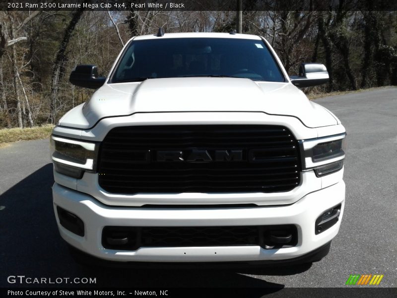Pearl White / Black 2021 Ram 2500 Laramie Mega Cab 4x4