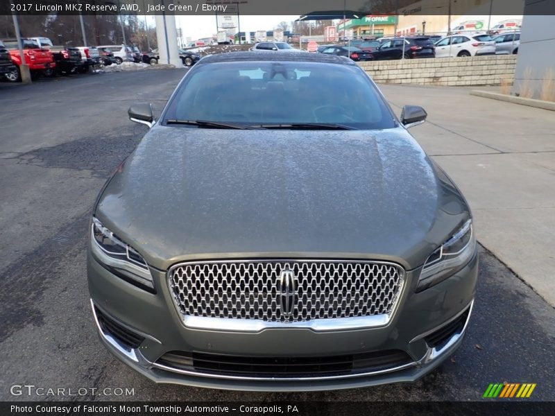 Jade Green / Ebony 2017 Lincoln MKZ Reserve AWD