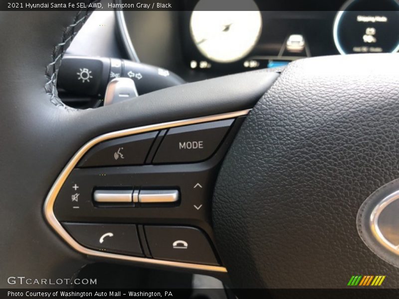 Hampton Gray / Black 2021 Hyundai Santa Fe SEL AWD