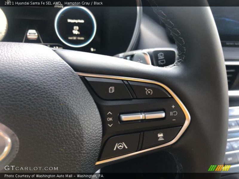 Hampton Gray / Black 2021 Hyundai Santa Fe SEL AWD