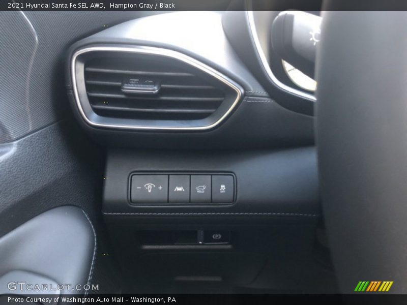Hampton Gray / Black 2021 Hyundai Santa Fe SEL AWD