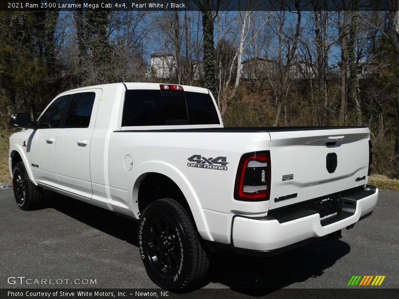 Pearl White / Black 2021 Ram 2500 Laramie Mega Cab 4x4