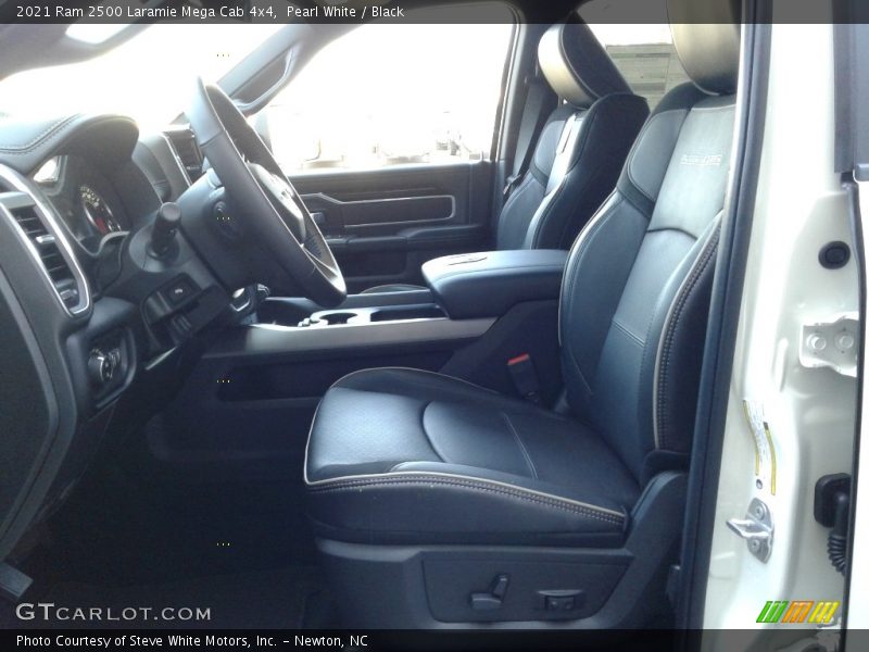 Pearl White / Black 2021 Ram 2500 Laramie Mega Cab 4x4