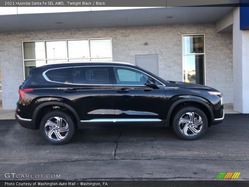 Twilight Black / Black 2021 Hyundai Santa Fe SEL AWD