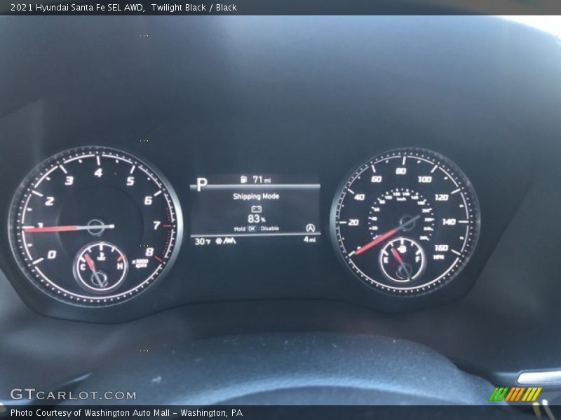 Twilight Black / Black 2021 Hyundai Santa Fe SEL AWD