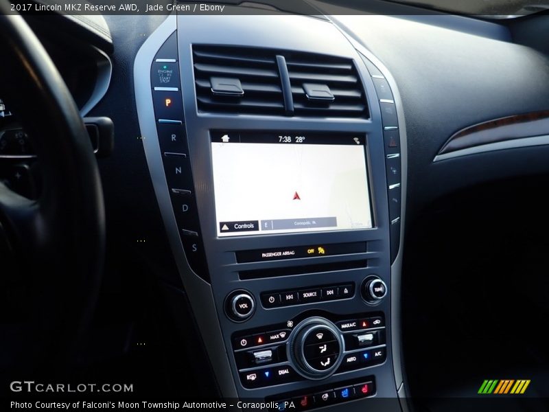 Jade Green / Ebony 2017 Lincoln MKZ Reserve AWD