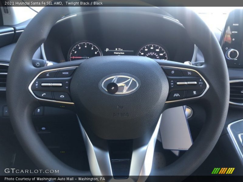 Twilight Black / Black 2021 Hyundai Santa Fe SEL AWD