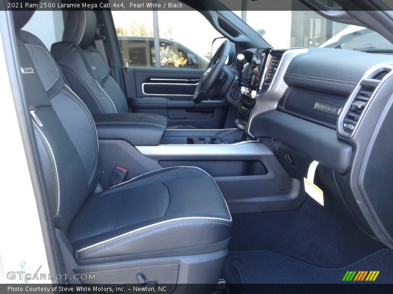 Pearl White / Black 2021 Ram 2500 Laramie Mega Cab 4x4